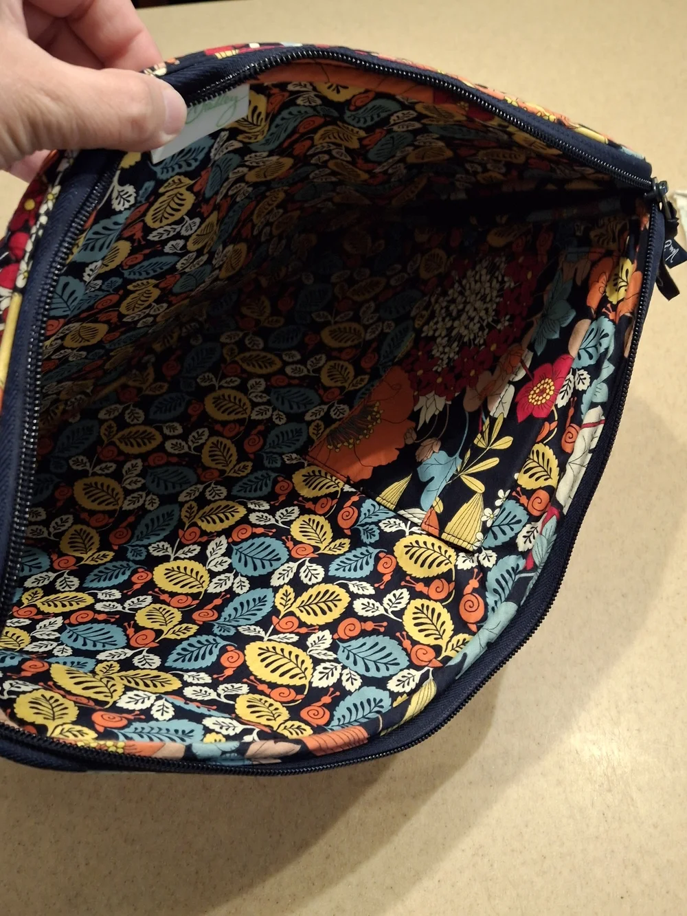 Vera Bradley Floral Tablet Sleeve in Black, Yellow, Orange, Red, Blue